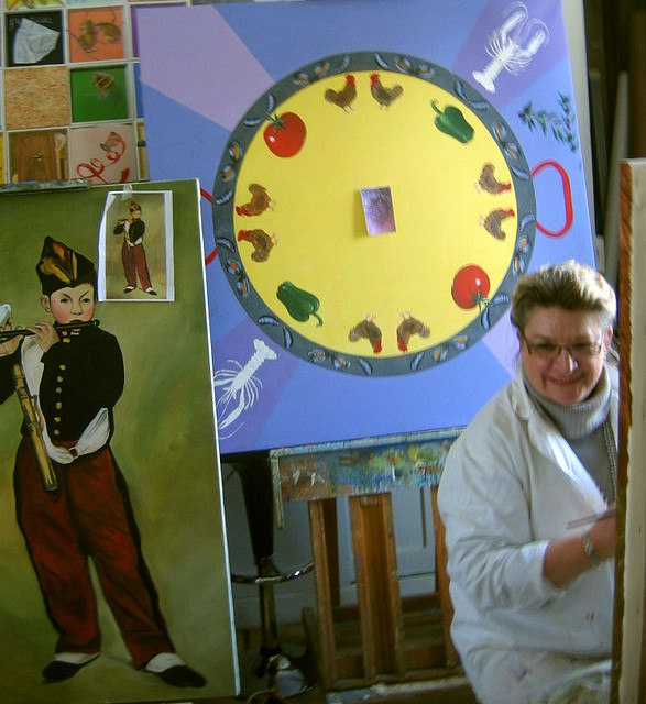 Chantal Gerardin � l'Atelier du Pommier de Saint Clair sur Epte